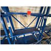 Image 3 : Blue Vertical Bar Storage Rack 33" x 10" x 82"H