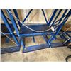 Image 5 : Blue Vertical Bar Storage Rack 33" x 10" x 82"H