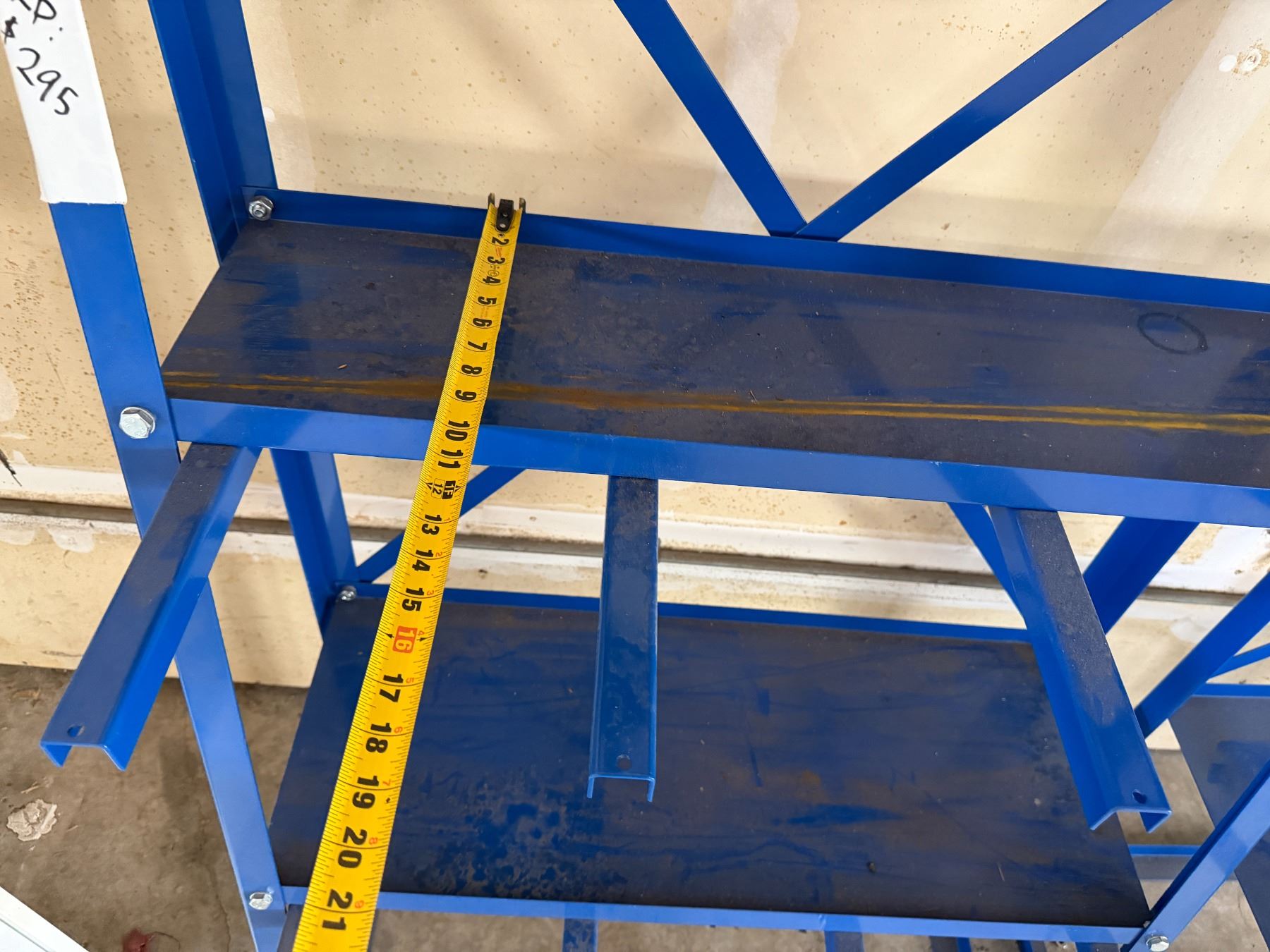 Blue Vertical Bar Storage Rack 33