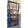 Image 1 : Blue Vertical Bar Storage Rack 33" x 10" x 82"H