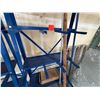 Image 3 : Blue Vertical Bar Storage Rack 33" x 10" x 82"H