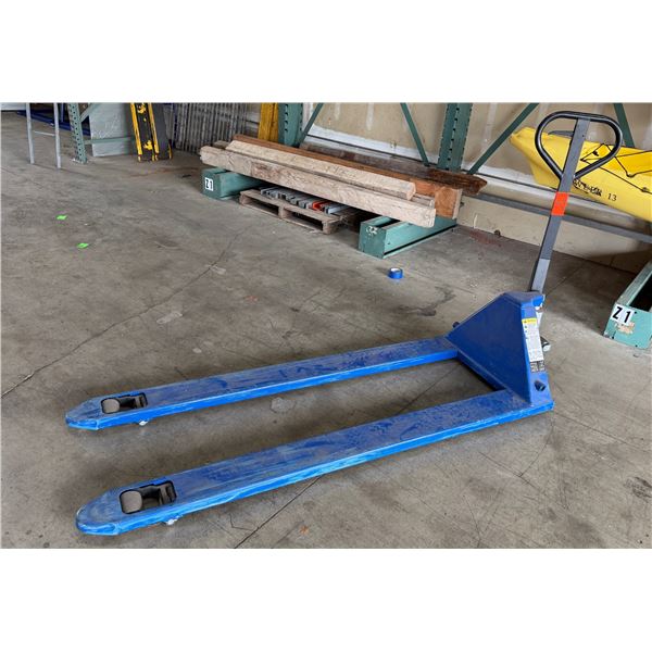Blue Pallet Jack 5500 lb Capacity, 71" Forks