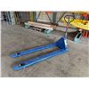 Image 2 : Blue Pallet Jack 5500 lb Capacity, 71" Forks