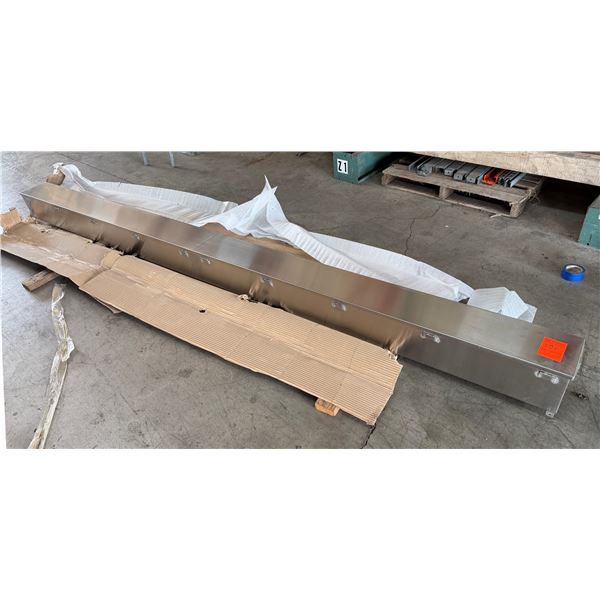 NEMA Stainless Steel Gutter Box Enclosure 145" x 8.5" x 10"H (unused)