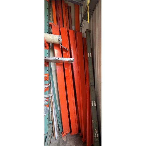 Qty 15 Pallet Racking Crossbeams (horizontal load beams), Misc Sizes