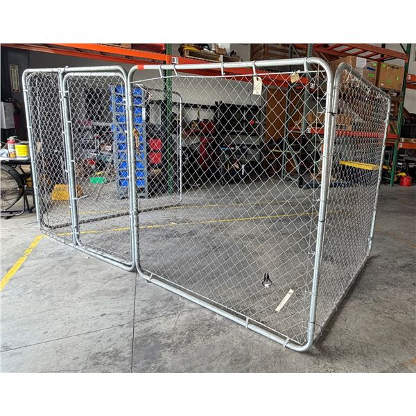Triple Sided Metal Fence w/ Gate