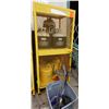 Image 1 : Yellow Steel Gas Cylinder Storage Cabinet 31" x 38" x 71" w/ Tanks & Torches