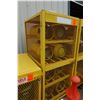 Image 3 : Yellow Steel Gas Cylinder Storage Cabinet 31" x 38" x 71" (tanks not included)