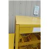 Image 4 : Yellow Steel Gas Cylinder Storage Cabinet 31" x 38" x 71" (tanks not included)