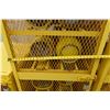 Image 6 : Yellow Steel Gas Cylinder Storage Cabinet 31" x 38" x 71" (tanks not included)