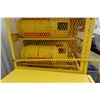 Image 8 : Yellow Steel Gas Cylinder Storage Cabinet 31" x 38" x 71" (tanks not included)