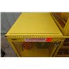 Image 6 : Uline Yellow Steel Gas Cylinder Storage Cabinet 31" x 38" x 39.5"  w/ Tanks & Torches