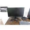 Image 2 : Wooden Desk 54" x 24" x 30"H & 2 Samsung 27" Monitors w/ Mount & Docking Station