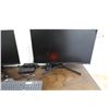 Image 3 : Wooden Desk 54" x 24" x 30"H & 2 Samsung 27" Monitors w/ Mount & Docking Station