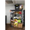 Image 4 : Qty 6 Whalen Shelving Units - 5 Unassembled (650 lb per shelf capacity) & Trinity Wire Mesh Shelf, M
