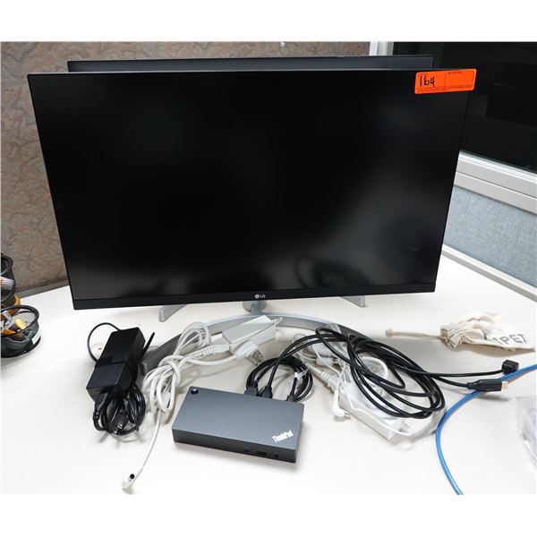Qty 2 LG 27" Monitors w/ Docking Station