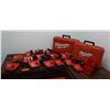 Image 1 : Qty 6 Milwaukee M12 & M18 Chargers,  8 @ M12 Chargers & 3 @ 2.0 M12 Batteries w/ 2 Cases
