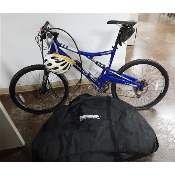 Cannondale Rush Dual Suspension Mountain Bike w/ Accessories