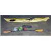 Image 1 : Ocean Prowler Yellow Kayak 13'  w/ Paddle & Accessories
