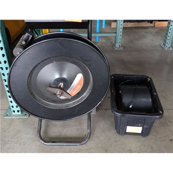 Uline Poly Strapping Cart w/ Strapping & Clamps