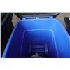 Image 7 : Qty 3 Rolling Trash Bins & 2 Rolling Recycle Bins