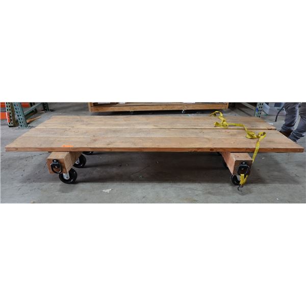Heavy Duty Wooden Dolly 96" x 37" x 1/2" Thick (14"H)