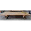Image 1 : Heavy Duty Wooden Dolly 96" x 37" x 1/2" Thick (14"H)