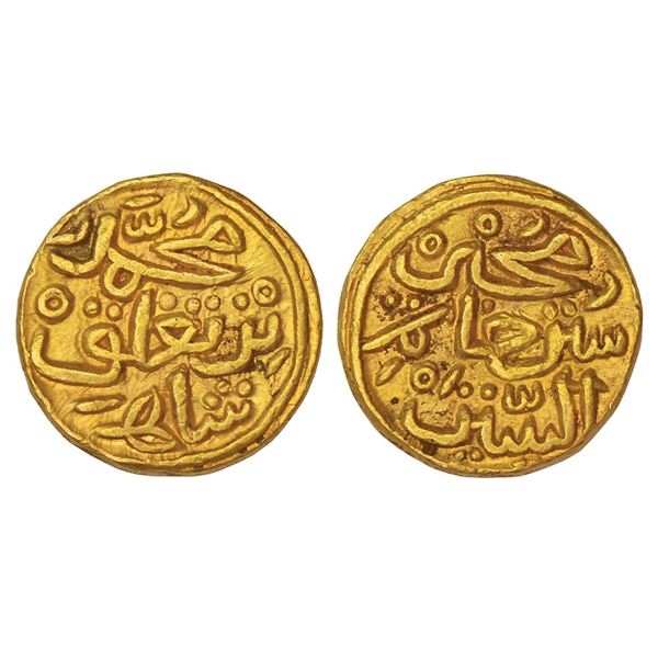 Sultans of Delhi, Tughluq dynasty - gold ½ dinar of Muhammad Bin Tughluq (1325-1351 AD), G&G D354