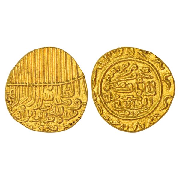 Sultans of Jaunpur, gold tanka of Husain Shah (1458-1479 AD), G&G J25, 'Tughra'-type, 11.82g.