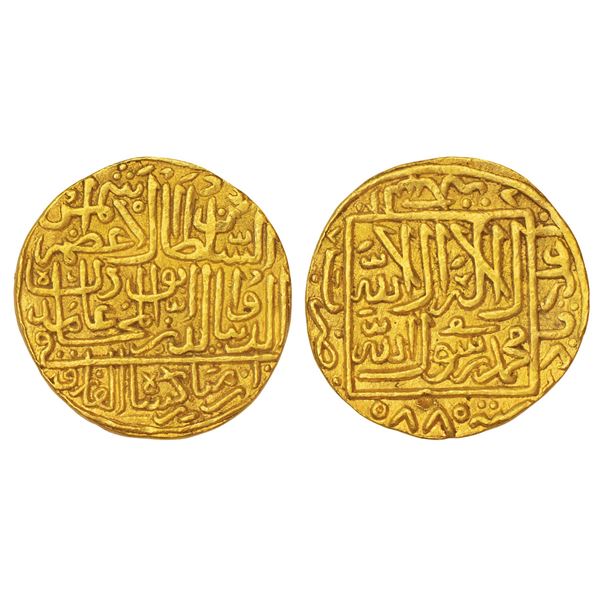 The first known gold tanka of Sultans of Khandesh - Shams al-Din Adil Shah II, unpublished in G&G