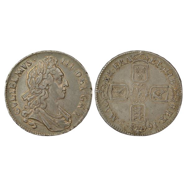 Foreign: Great Britain, William III (1694-1702 AD), silver crown, 1695, KM 486, 29.93g.