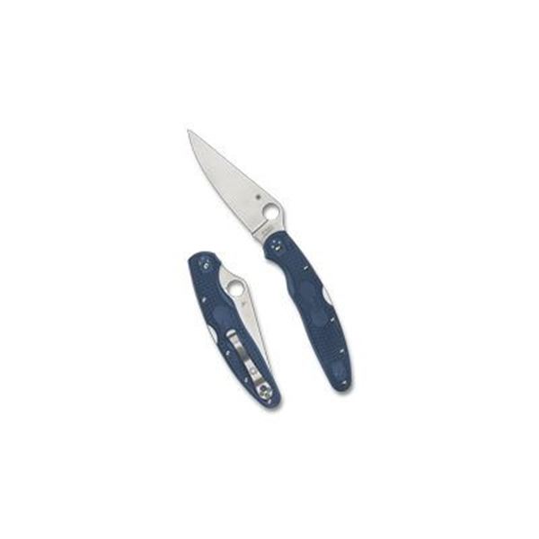 SPYDERCO POLICE 4 LTWT 4.38" BLU/SLV