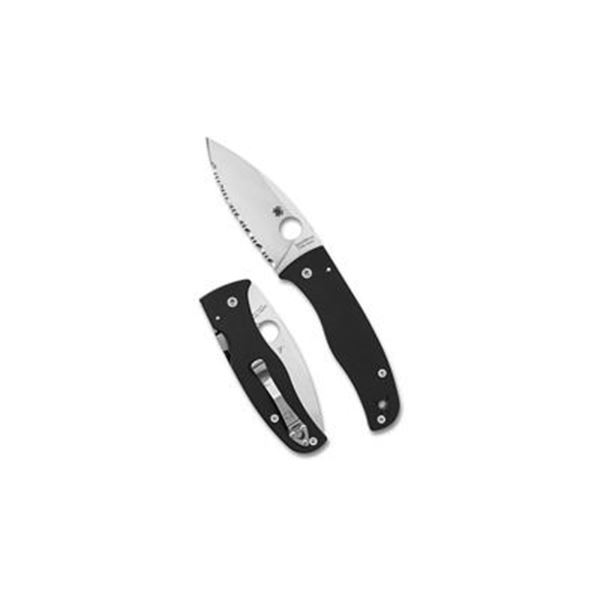 SPYDERCO BODACIOUS BLK/SLV S30V SRTD