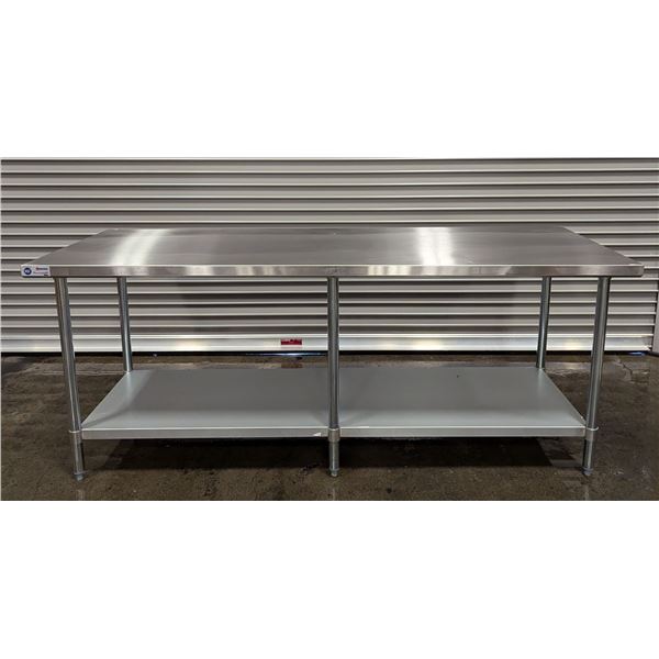 84" x 30" Stainless Steel Work Table, Omcan 22076 | MR6-1