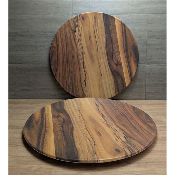 21" Acacia Melamine Serving Boards - Lot of 2 | FtF