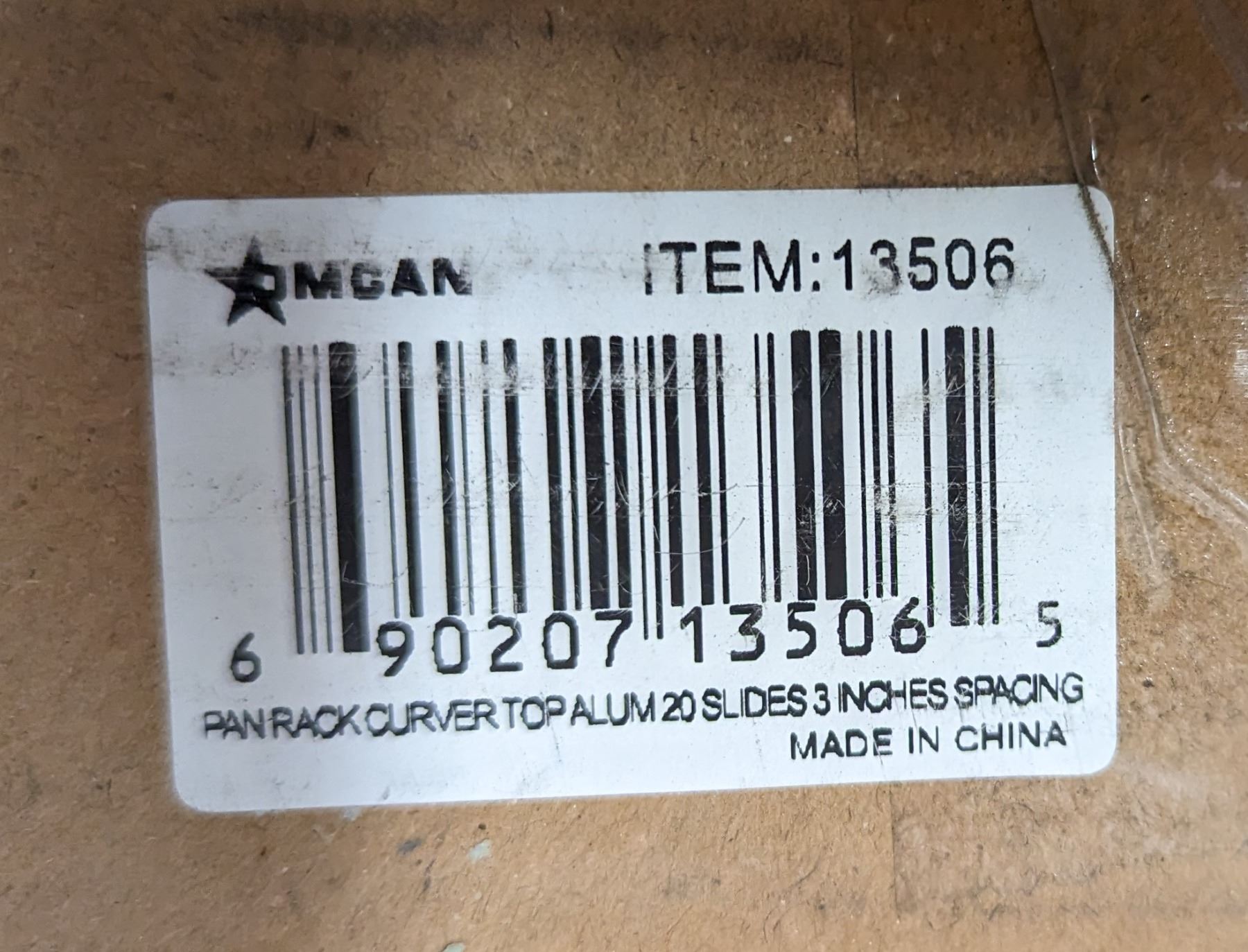 Aluminum 20 Bun Pan Rack, Omcan 13506