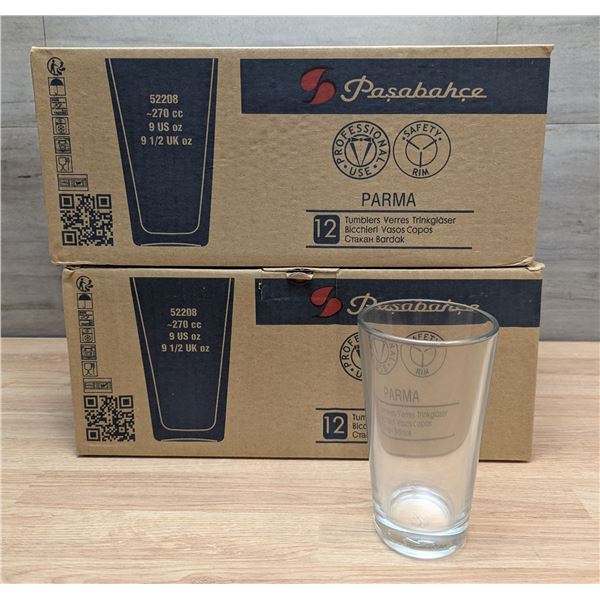 9.25oz Pasabahce Parma Mixing Glasses - Lot of 24 (2 Cases) | FG785/CC4