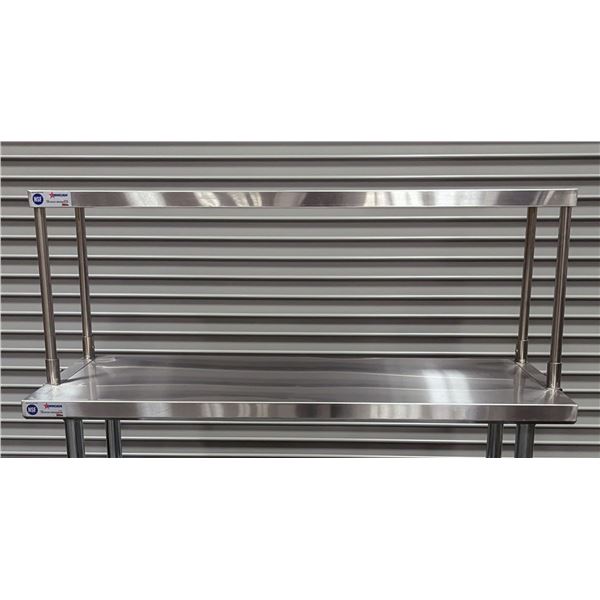 48" x 12" Stainless Single Over Shelf, Omcan 44616 | RBD