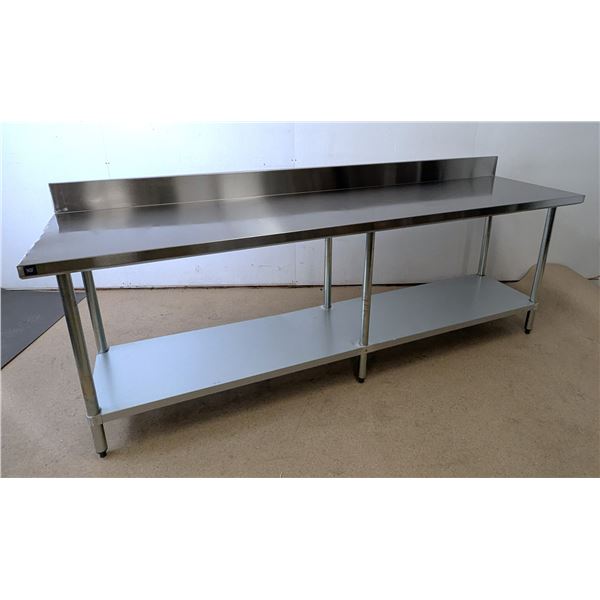 Thorinox 24" x 96" Stainless Steel Work Table W/5" Backsplash | Dis2/R1