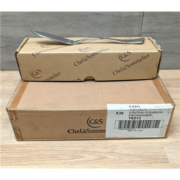 Chef & Sommelier "Ezzo" Fish Knives, T5213 - Lot of 48 (1 Case + 1 Dozen) | T5213/Ft1
