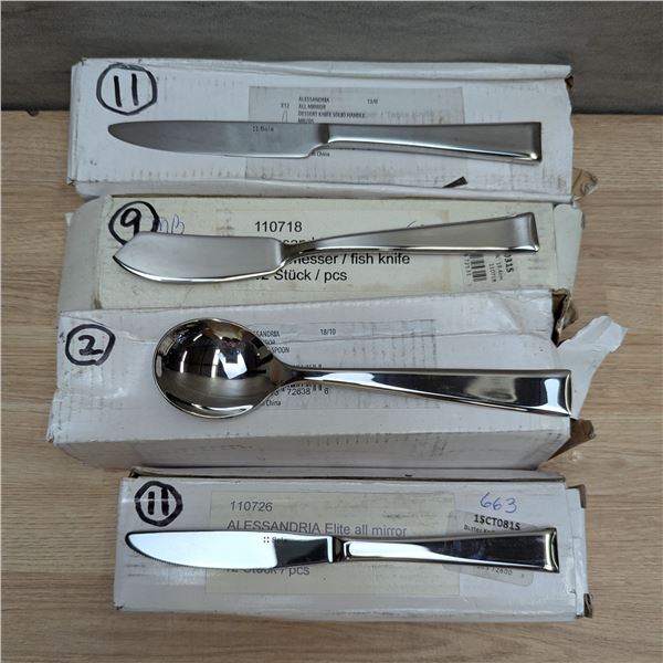 Solo Alessandria All Mirror Cutlery Set - Lot of 33pcs | FtD/SS2