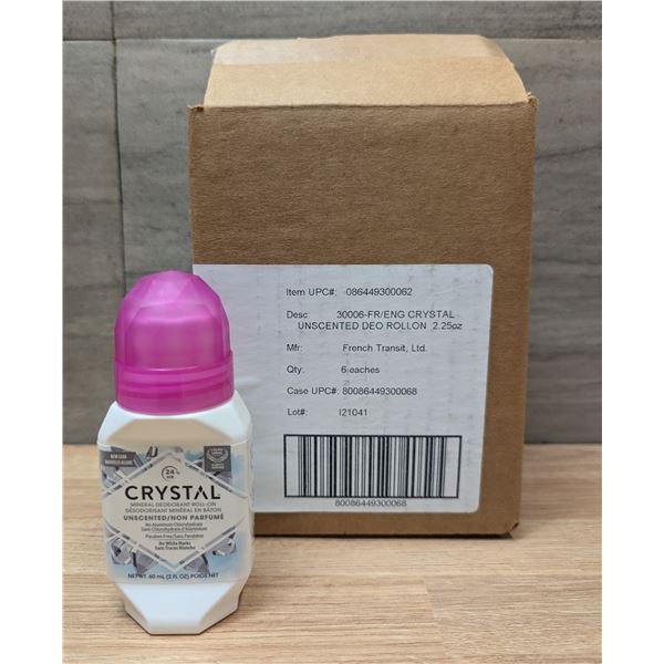 Crystal Mineral Deodorant Roll-On - Lot of 6 (1 Case) | RackH