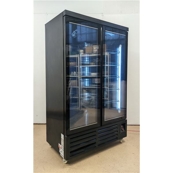 New Air SD-880B 47" Double Swing Door Glass Freezer | 10002/R8