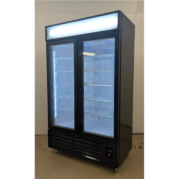 New Air SD-730 47" Double Swing Door Glass Freezer | 10001/R8