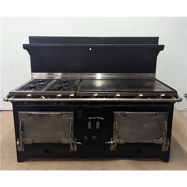 Quest Metal Wks.LTD. Vintage Cast Iron 4-Burner W/Griddle & Ovens | 169/MR6SIDE