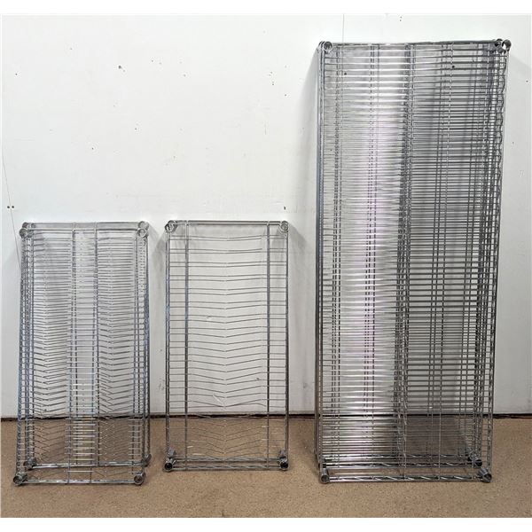 Various Size of Chrome Wire Shelves - Lot of 7pcs | DX41/LBD