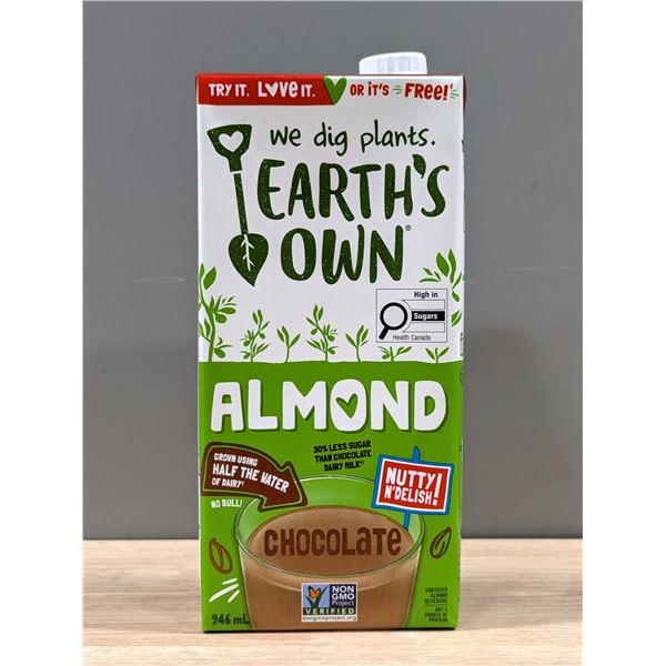 Earth's Own Almond Chocolate, 946mL - Lot of 9 | L3-2