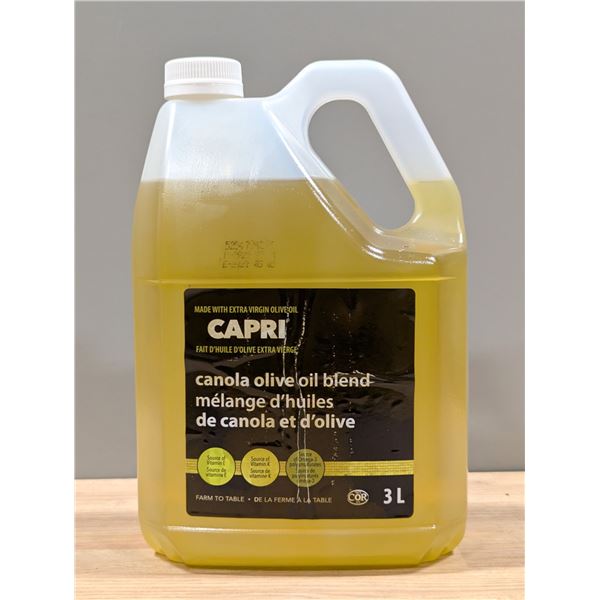Capri Canola Olive Oil Blend, 3L - Lot of 3 | L4-2