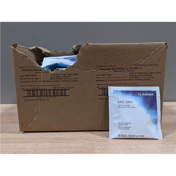 Teavana Earl Gray, Black Tea Blend, 3g - Approx. 100 | L2-3