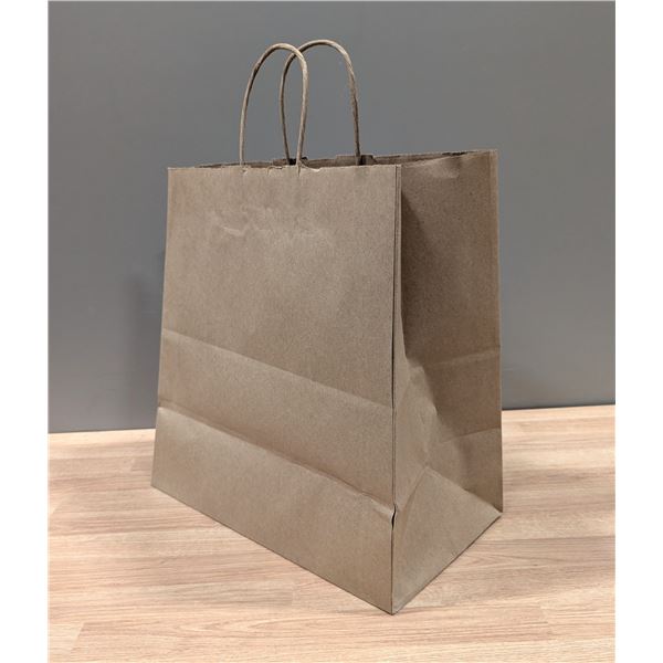 Kraft FSC Recycled 13" x 13" x 7" Plain Paper Bags,87523  - Lot of 250 ( 1 Case ) | MM1